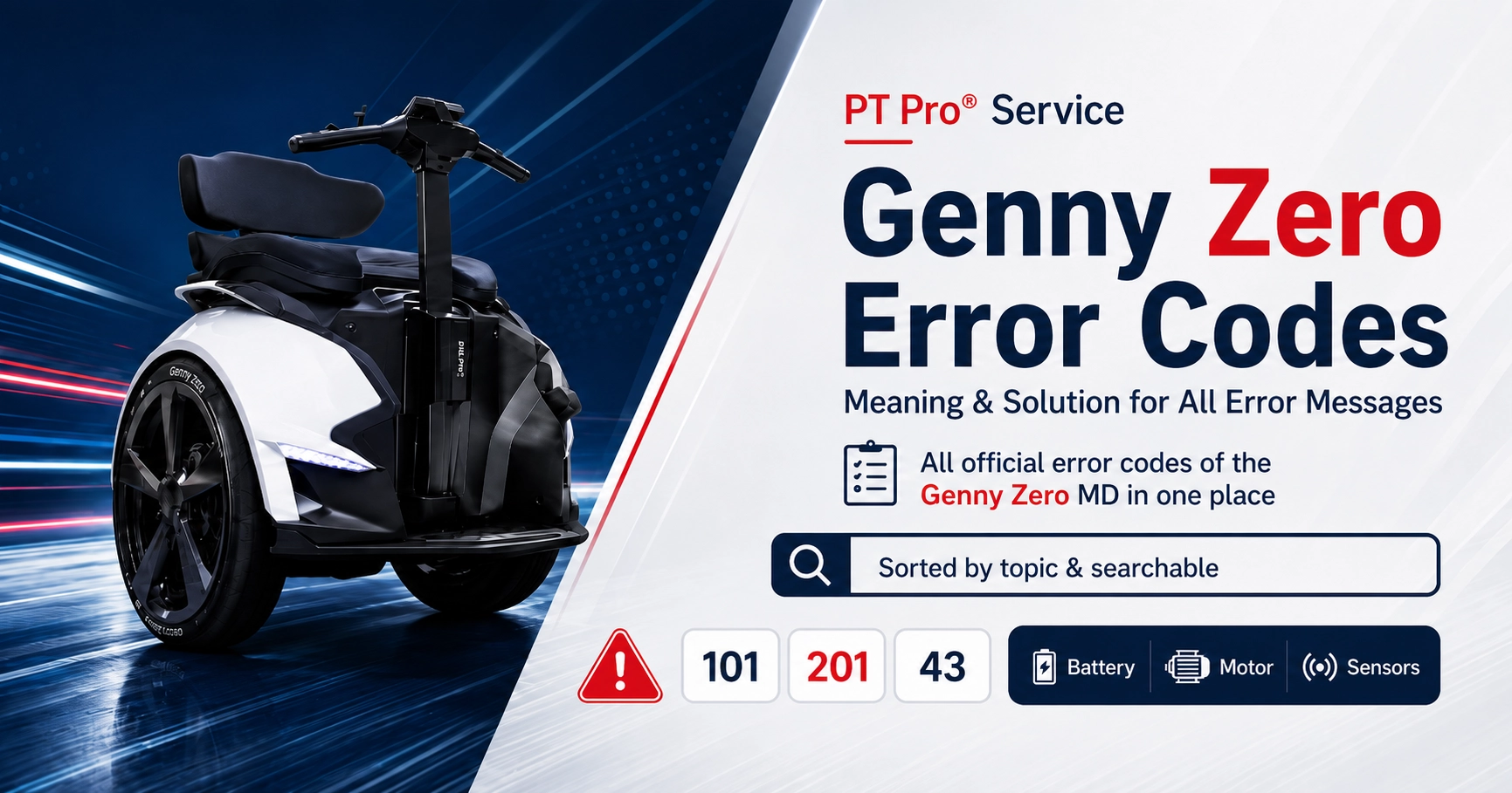 Genny Zero Error Codes – Overview at PT Pro®