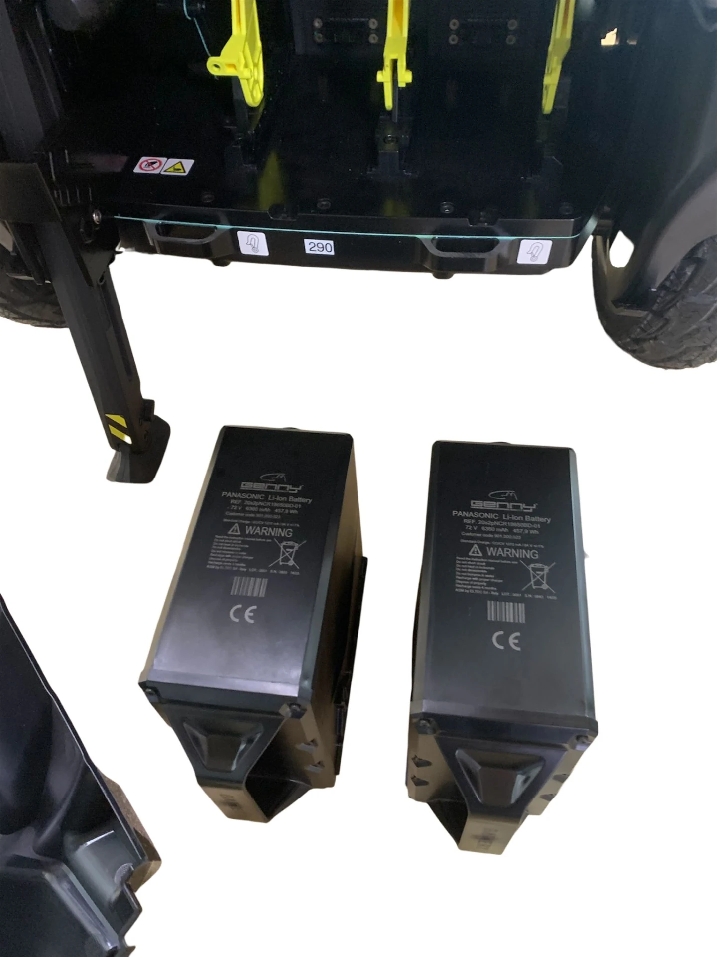 Genny Zero Panasonic Lithium-Ionen-Akkus 72V 6360mAh