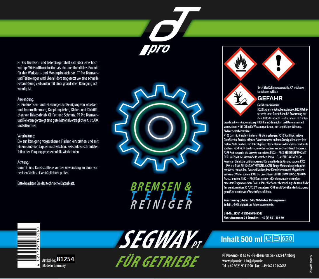 Segway  PT - Bremsen & Teile Reiniger