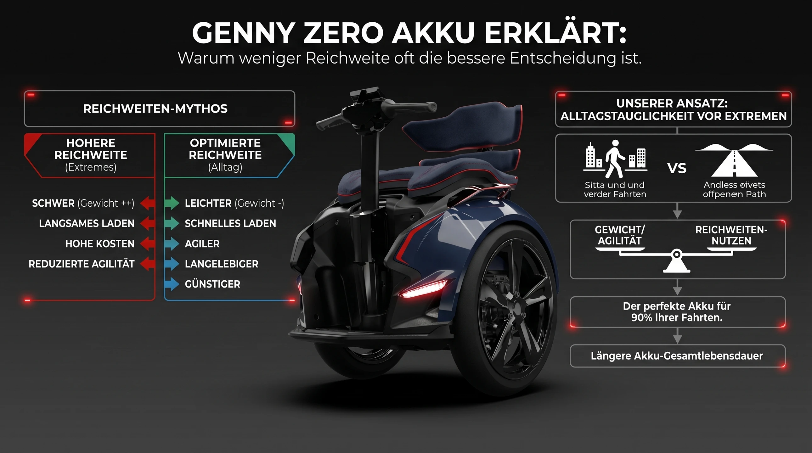 Genny Zero Akku und Reichweite erklärt – PT Pro®