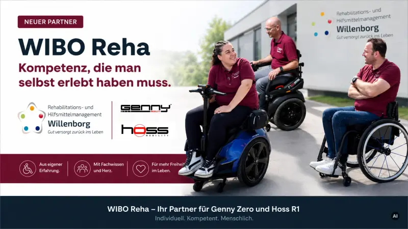 Neuer Partner für Genny Zero und Hoss R1: WIBO Reha – Kompetenz, die man selbst erlebt haben muss - WIBO Reha wird PT Pro® Partner für Genny Zero &amp; Hoss R1