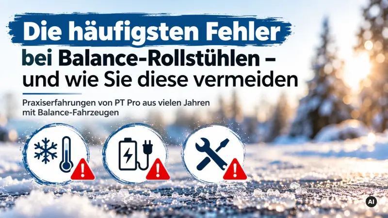 Die häufigsten Fehler bei Balance-Rollstühlen – und wie Sie diese vermeiden - Balance-Rollstuhl: Häufigste Fehler vermeiden | PT Pro®