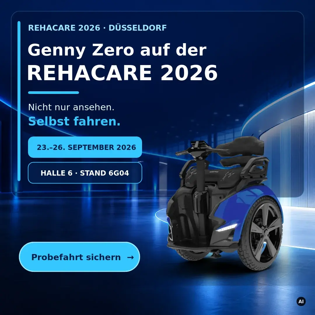 Genny Zero auf der REHACARE 2026 in Düsseldorf