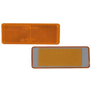 reflector on side rectangular orange for glueing