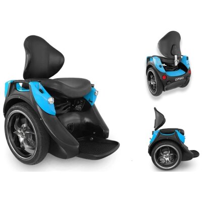 Omeo Balance-Rollstuhl blau mit Active Seat Control – selbstbalancierende Mobilität