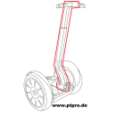 Lehnstange schwarz für Segway i2 Gen2 ohne Klemmung