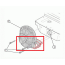Mounting frame original black aluminium for gearbox Segway PT