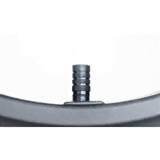 Valve cap black alu for car valve