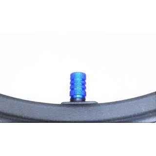Valve cap blue alu for car valve