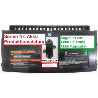 Akku Li ion (Batterie) für Segway PT