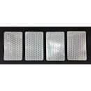 Reflector adhesive foil set 4 pieces front white rectangular for Segway PT