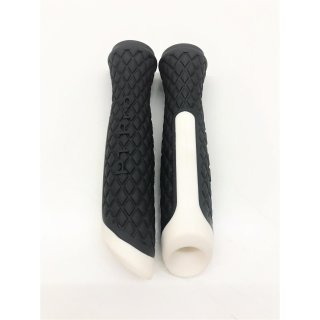 Grip rubber PT Pro ORG 2 pieces black white for handlebar Segway PT