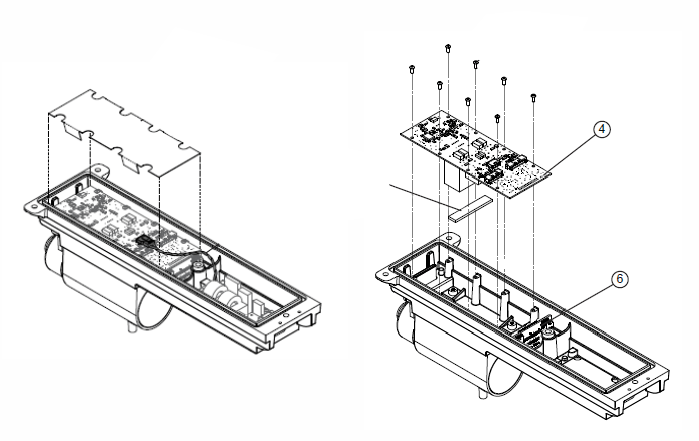 Ladeeinheit intern Powerboard