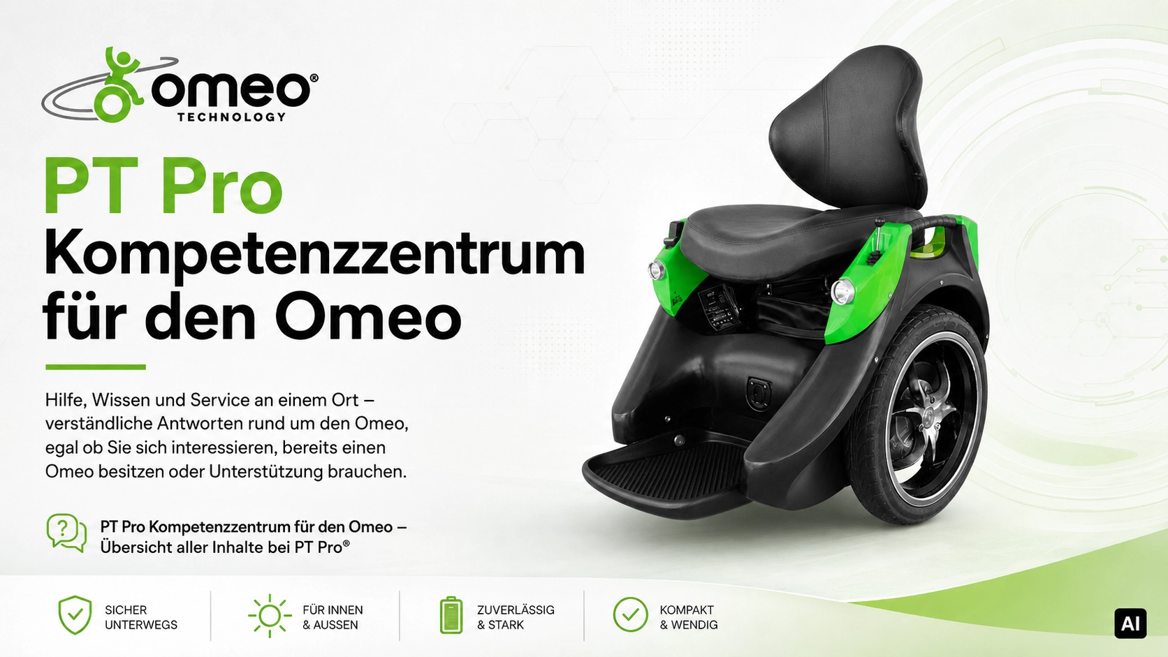 PT Pro Kompetenzzentrum für den Omeo – Übersicht aller Inhalte bei PT Pro®